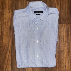 RW & Co blue dress shirt